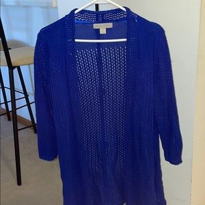 Blue cardigan
